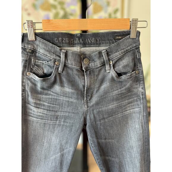 Citizens of Humanity Avedon Rocket High Rise Skinny Jeans Black Womens Size 25 - Picture 10 of 15